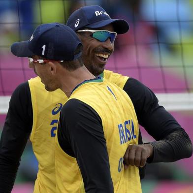  24.07.2019 - Jogos Panamericanos Lima 2019 - Lima (PE) - Volei de Praia - Local: COSTA VERDE - SAN MIGUEL - Na foto: Thiago/Oscar (BRA) X Valenciano/Alpizar (CRC) - Foto: Alexandre Loureiro/COBIndexador: Alexandre Loureiro/COBFotógrafo: Alexandre Loureiro/COB