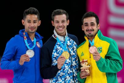  Gustavo Casado (Brasil), patinação artística, medalha de bronze. Jogos Pan-Americanos Lima 2019. Local: Videna, em Lima, no Peru. Data: 27.07.2019. CrÃ©dito obrigatório: Abelardo Mendes Jr/ rededoesporte.gov.br