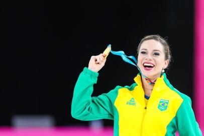  Bruna Wurts, patinaÃ§Ã£o artÃ­stica, medalha de ouro. Jogos Pan-Americanos Lima 2019. Local: Videna, em Lima, no Peru. Data: 27.07.2019. Crédito obrigatório: Abelardo Mendes Jr/ rededoesporte.gov.br