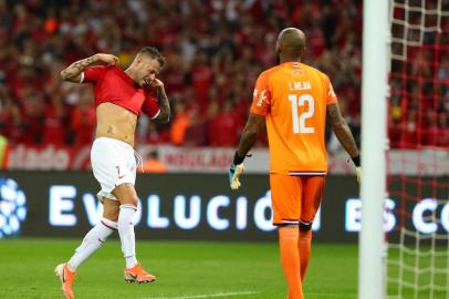  PORTO ALEGRE, RS, BRASIL, 31/07/2019- Inter x Nacional, jogo válido pelas oitavas de final da Copa Libertadores da América 2019. (Foto: Marco Favero / Agencia RBS)Indexador: Andre Avila