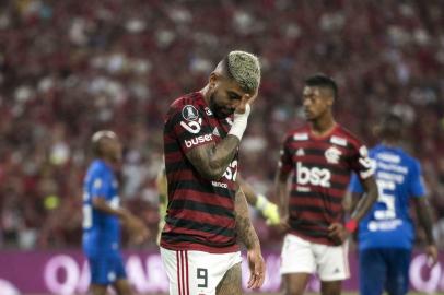 FLAMENGO-EMELEC -Rio de Janeiro (RJ), 31/07/2019 - Flamengo x Emelec - Gabigol do Flamengo. Partida entre Flamengo x Emelec pelas oitavs de finais da Libertadores, no Maracana, na noite desta quarta-feira (31). (Foto: Delmiro Junior/Photo Premium/Lancepress!) Editoria: SPOLocal: RIO DE JANEIROIndexador: Delmiro JuniorSecao: footballFonte: PHOTO PREMIUMFotógrafo: DELMIRO JUNIOR/PHOTO PREMIUM