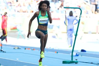 RIO DE JANEIRO 13/08/2016 - ESTÃ?DIO OLÃ?MPICO  -  Prova classificatÃ³ria salto triplo feminino, durante os jogos olÃ­mpicos Rio 2016, no Rio de Janeiro. Na foto: Nubia Aparecida Soares. FlÃ¡vio Florido/Exemplus/COBRIO DE JANEIRO 13/08/2016 - ESTÃDIO OLÃMPICO  -  Prova classificatÃ³ria salto triplo feminino, durante os jogos olÃ­mpicos Rio 2016, no Rio de Janeiro. Na foto: Nubia Aparecida Soares. Flávio Florido/Exemplus/COBLocal: Rio de JaneiroFonte: Flavio Florido/Exemplus/COB