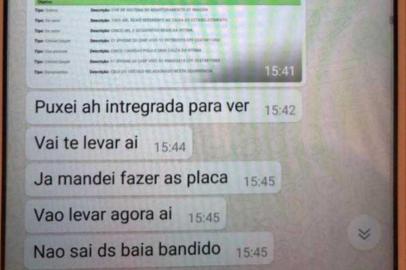 Detento do Presídio Central usava senha de PM para acessar banco de dados da segurança pública; mensagem mostra diálogo