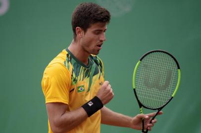  01.08.2019 - Jogos Panamericanos Lima 2019 - Lima (PER) - Club Lawn Tenis - Tenis - Simples Masculino - Oitavas de Final - Na foto: Joao Menezes (BRA) x Francisco Cerundolo (ARG) - Foto: Alexandre Loureiro/COBIndexador: Alexandre Loureiro/COBFotógrafo: Alexandre Loureiro/COB