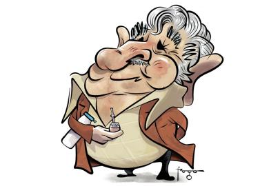 Charge de Mujica feita por Gilmar Fraga.