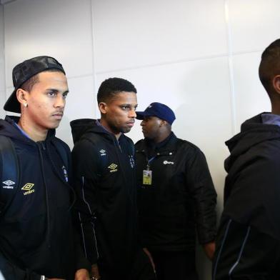  PORTO ALEGRE, RS, BRASIL,02/08/2019- Chegado do Grêmio a Porto Alegre, após a vitoria na Libertadores. (FOTOGRAFO: ANDRÉ ÁVILA / AGENCIA RBS)