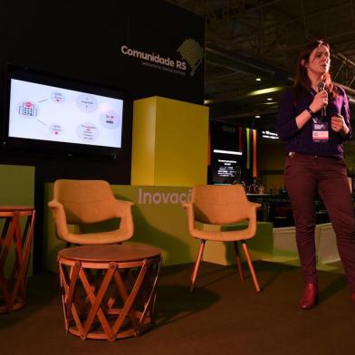 Startup Elyment, de Caxias do Sul, ganha batalha das startups da Gramado Summit. Na foto, Caroline Menti, uma das fundadoras do negócio.