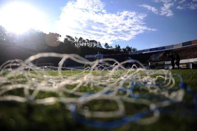  CAXIAS DO SUL, RS, BRASIL, 28/06/2019 - Equipe da Ser Caxias treina para enfrentar o Cianorte no próximo domingo. (Marcelo Casagrande/Agência RBS)