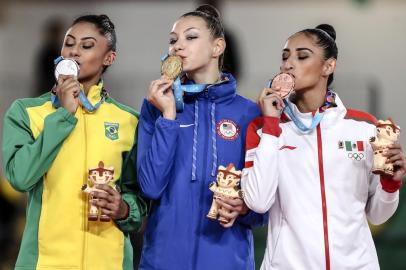  05.08.2019 - Jogos Panamericanos Lima 2019 - Lima (PER)  - .Villa El Salvador Sport Center -.Final da GR - Fita.Na foto: Barbara Domingos ganhou a medalha de prata.Foto: Â©Wander Roberto/COBIndexador: Wander Roberto/COBFotógrafo: Wander Roberto/COB