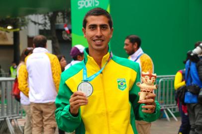  04.08.2019 - Jogos Panamericanos Lima 2019 - Lima (PER) - Marcha Atlética masculina 20km - na foto: Caio Bonfim, medalha de prata .Foto: Alexandre Castello Branco/COBIndexador: Alexandre Castello Branco/COBFotógrafo: Alexandre Castello Branco/COB