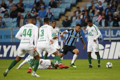  PORTO ALEGRE, RS, BRASIL, 05/08/2019- Grêmio x Chapecoense jogo válido pela 13ª rodada do Brasileirão. (FOTOGRAFO: ANDRÉ ÁVILA / AGENCIA RBS)