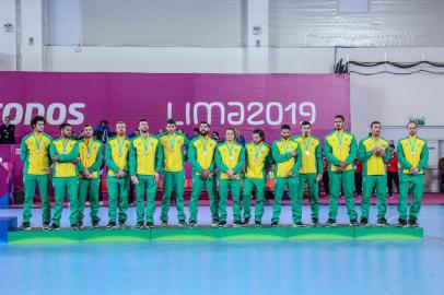  Crédito obrigatório: Pedro Ramos/ rededoesporte.gov.br. Seleção masculina de handebol estreia nos Jogos Pan-Americanos de Lima contra o México. Local: Villa Deportiva Nacional, no Peru. Data: 31.07.2019. Indexador: DANILOBORGES