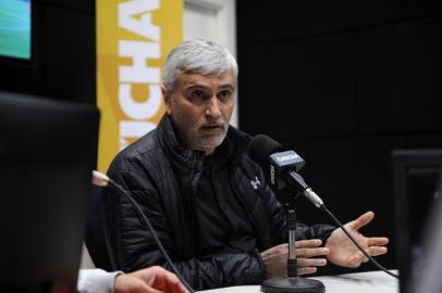  CAXIAS DO SUL, RS, BRASIL, 06/08/2019 - Programa Show dos esportes na Gaúcha Serra, com o convidado Walter Dal Zotto Jr, presidente do Juventude. Apresentação de Eduardo Costa e Cristiano Daros. (Marcelo Casagrande/Agência RBS)