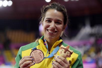  08.08.2019 - Jogos Pan-Americanos Lima 2019 - Lima (PER) - Coliseo Miguel Grau - Wrestling - Feminino - Disputa de Bronze - Na foto: Giulia Rodrigues vence a medalha de Bronze - Foto: Alexandre Loureiro/COBIndexador: Alexandre Loureiro/COBFotógrafo: Alexandre Loureiro/COB