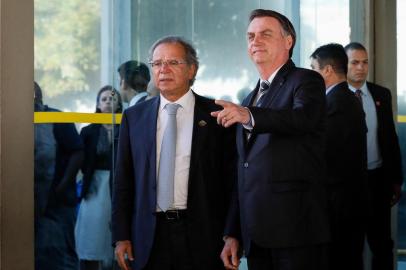  (BrasÃ­lia-DF,  06/05/2019) Presidente da RepÃºblica, Jair Bolsonaro durante reuniÃ£o com o Ministro da Economia, Paulo Guedes.Foto: Isac Nóbrega/PRIndexador: Isac Nobrega