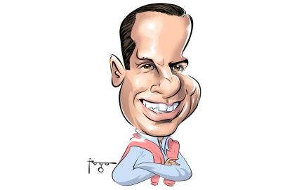 Charge feita por Gilmar Fraga, que retrata João Doria