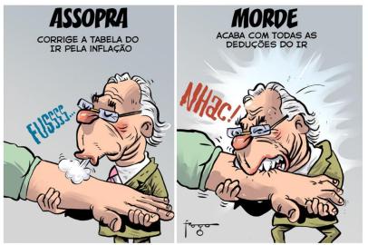 charge fora da curva paulo guedes 