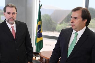 Data:14/09/2018Ministro Dias Toffoli e deputado Rodrigo Maia durante audiência no STF