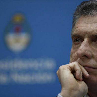 Data: 12/08/2019Argentinas President Mauricio Macri offers a press conference at Casa Rosada Presidential Palace in Buenos Aires on August 12, 2019 a day after primary elections. - Argentinas currency lost almost 19 percent of its value against the dollar on Monday after pro-business President Mauricio Macri suffered a crushing defeat in party primaries over the weekend. (Photo by Juan MABROMATA / AFP)