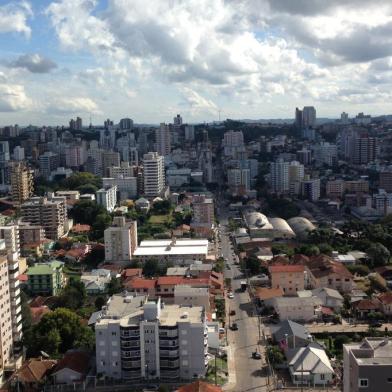 Vista aérea de Bento Gonçalves, desempenho sócioeconômico