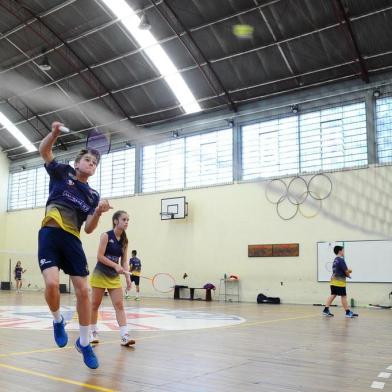  CAXIAS DO SUL, RS, BRASIL. 11/12/2018Equipe do CFEB/Murialdo teve temporada de conquistas no badminton (Antonio Valiente/Agência RBS)