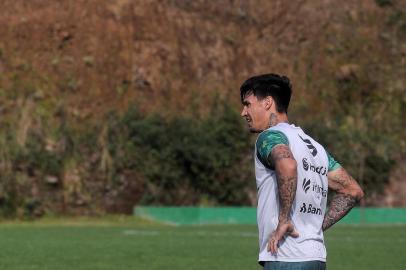  CAXIAS DO SUL, RS, BRASIL, 13/08/2019 - Treino do Juventude, no centro de treinamento. NA FOTO: volante João Paulo. (Marcelo Casagrande/Agência RBS)