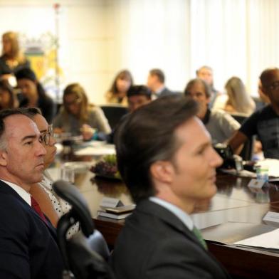  CAXIAS DO SUL, RS, BRASIL, 14/03/2019Coletiva de dois anos como prefeito de Caxias do Sul de Daniel Guerra. (Lucas Amorelli/ Agência RBS)