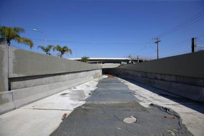  PORTO ALEGRE, RS, BRASIL - 2019.08.07 - Obras da trincheira da Ceará, que seriam para copa do mundo 2014, serão entregues em outubro. (Foto: ANDRÉ ÁVILA/ Agência RBS)