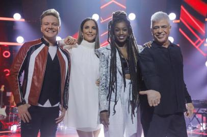 Ivete Sangalo, Michel Teló, Lulu Santos e Iza *** Local Caption *** luizinho - D:\AAA - Fotografias\Fotos\ATUAL\REALITIES\The Voice Brasil 2019\Coletiva