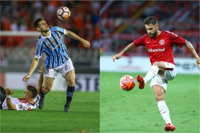 Montagem sobre fotos de Lucas Uebel / Grêmio e Isadora Neumann / Agência RBS