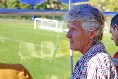  Pia Sundhage, técnica da Seleção Brasileira, assistiu à partida entre Inter e Flamengo pelo Brasileirão feminino A1