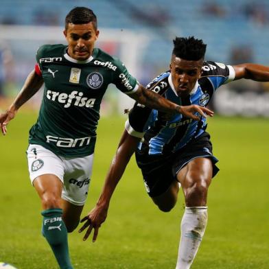  PORTO ALEGRE, RS, BRASIL,17/08/2019- Grêmio x Palmeiras: partida válida pela 15° rodada do Brasileirão. (FOTOGRAFO: MATEUS BRUXEL / AGENCIA RBS)