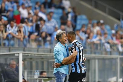  PORTO ALEGRE, RS, BRASIL,17/08/2019- Grêmio x Palmeiras: partida válida pela 15° rodada do Brasileirão. (FOTOGRAFO: MATEUS BRUXEL / AGENCIA RBS)