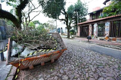  PORTO ALEGRE, RS, BRASIL, 19/08/2019: Caso foi registrado na Rua Doutor Affonso Sanmartin, no bairro Jardim do Salso