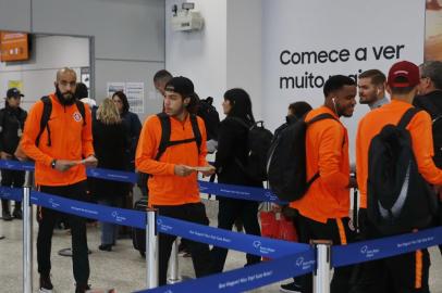  PORTO ALEGRE, RS, BRASIL - 20/08/2019 - Embarque do Inter para o Rio de Janeiro para a partida contra o Flamengo pela Copa Libertadores da América amanhã no Maracanã.