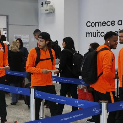  PORTO ALEGRE, RS, BRASIL - 20/08/2019 - Embarque do Inter para o Rio de Janeiro para a partida contra o Flamengo pela Copa Libertadores da América amanhã no Maracanã.