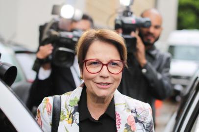 Brazilian Deputy Tereza Cristina Correa da Costa Dias, who was appointed to the Ministry of Agriculture by Brazilian president-elect Jair Bolsonao, leaves her home in Brasilia on November 8, 2018. (Photo by Sergio LIMA / AFP)