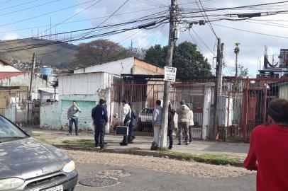 Local onde aconteceu o crime, no bairro Partenon