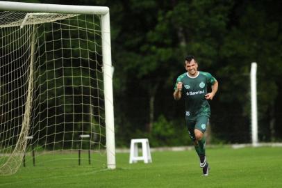  CAXIAS DO SUL, RS, BRASIL. (03/01/2019)Treino do Juventude no CT em Caxias do Sul. Na foto, Eltinho . (Antonio Valiente/Agência RBS)