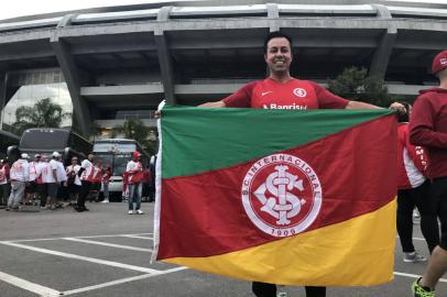 Torcedores do Inter no Maracanã para o jogo contra o Flamengo