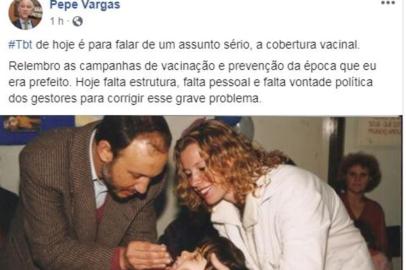 Deputado estadual Pepe Vargas (PT) posta foto de quando era prefeito de Caxias