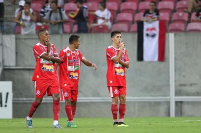 Santa Cruz e ImperatrizO jogador Gabriel Cajú do Imperatriz comemora gol durante a partida entre Santa Cruz PE e Imperatriz MA, válida pela Série C do Campeonato Brasileiro 2019, no Estádio Arena de Pernambuco em São Lourenço da Mata, região metropolitana do Recife (PE), nesta sexta-feira (02). Aldo Carneiro/Futura PressEditoria: ESPLocal: RECIFEIndexador: ALDO CARNEIRO/FUTURA PRESS