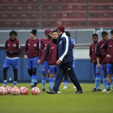  CAXIAS DO SUL, RS, BRASIL, 23/08/2019Caxias treino no estádio do centenário para enfrentar o Grêmio (sub 23) pela Copa Seu Verardi. (Lucas Amorelli/Agência RBS)