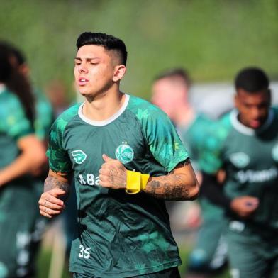  CAXIAS DO SUL, RS, BRASIL, 27/08/2019. Treino do Juventude no CT. O Ju se prepara para o primeiro jogo das quartas-de-final da série C do Campeonato Brasileiro. Na foto, lateral Felippe. (Porthus Junior/Agência RBS)