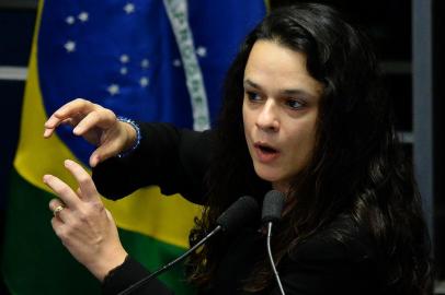 Brazilian jurist Janaina Paschoal, co-author of the complaint against suspended president Dilma Rousseff, speaks during the Senates debate impeachment trial against Rousseff at the National Congress in Brasilia, on August 30, 2016.Brazils suspended president Dilma Rousseff faces judgment Tuesday in a Senate vote expected to remove her from office despite her dramatic claim of being the victim of a coup. The countrys first female president confronted her accusers in a marathon session Monday, telling the Senate that she is innocent and warning that the Brazilian democracy is in danger. She is accused of having taken illegal state loans to patch budget holes in 2014, masking the countrys problems as it slid into its deepest recession in decades. / AFP PHOTO / ANDRESSA ANHOLETE