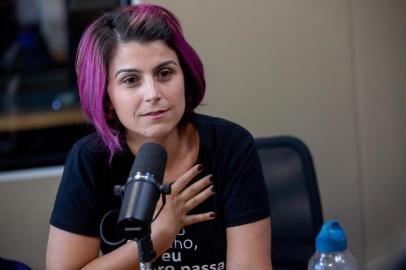  PORTO ALEGRE, RS, BRASIL, 02/09/2019: A ex-deputada federal e ex-candidata a presidenta da República Manuela d¿Ávila concedeu entrevista ao programa Timeline na Rádio Gaúcha. (Foto: Omar Freitas / Agência RBS)Indexador: NGS