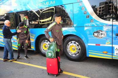  CAXIAS DO SUL, RS, BRASIL, 03/09/2019. Chegada da delegação do Juventude. O Ju jogou contra o Imperatriz, no Maranhão, na noite de segunda-feira. Na foto, Felippe. (Porthus Junior/Agência RBS)