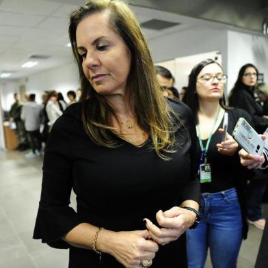  PORTO ALEGRE,RS,BRASIL.2019,09,03.Primeiro dia do julgamento do Caso Barbara,no qual duas crianças e um vizinho morreram no incêndio e a mulher gravemente ferida.Na foto.Defensora Publica Tatiana Kosme Boeira.(RONALDO BERNARDI/AGENCIA RBS).