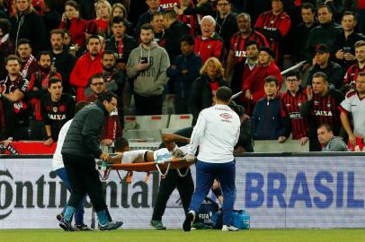 Grêmio enfrenta o Athletico-PR na Arena da Baixada, em Curitiba, pelo jogo de volta da semifinal da Copa do Brasil. Léo Gomes