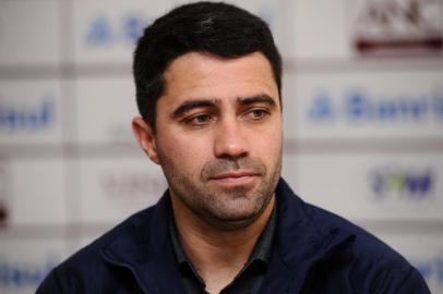 CAXIAS DO SUL, RS, BRASIL (30/07/2019)presentação do novo projeto do futebol do Caxias para a disputa da Copa Seu Verardi. Na foto, Rafael Lacerda (técnico).  (Antonio Valiente/Agência RBS)